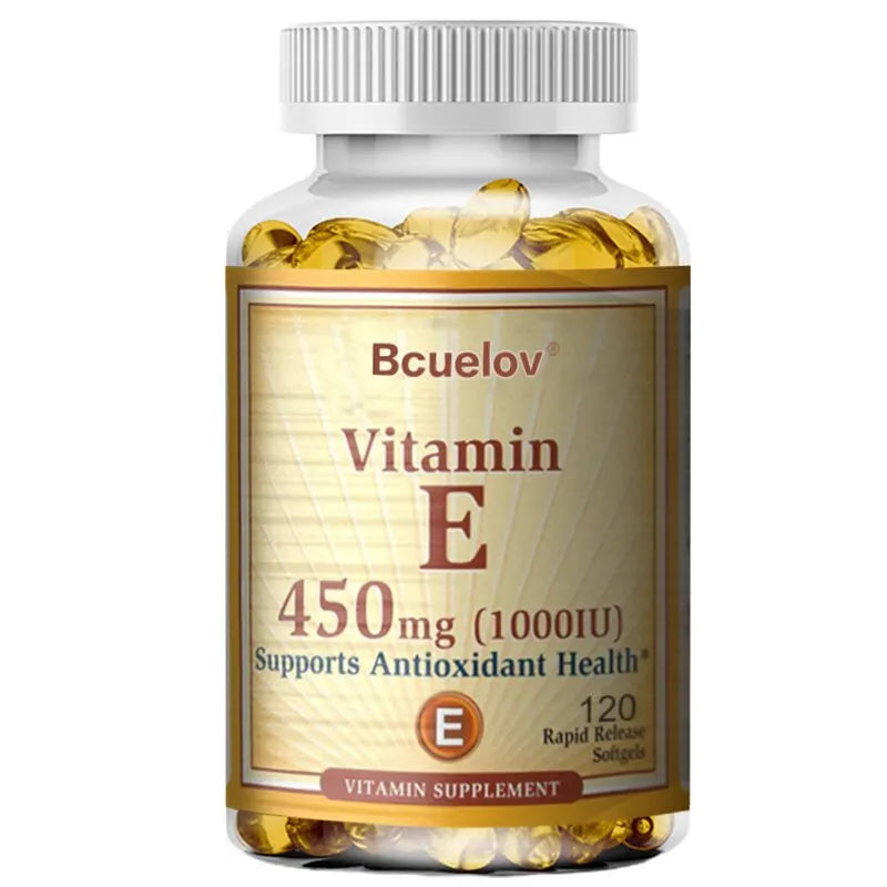 Bcuelov Vitamin E 1000 IU (450 mg) — Antioxidant & Immune Support