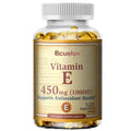 Bcuelov Vitamin E 1000 IU 450mg - for skin, hair, circulatory health, immune system support - antioxidant supplement