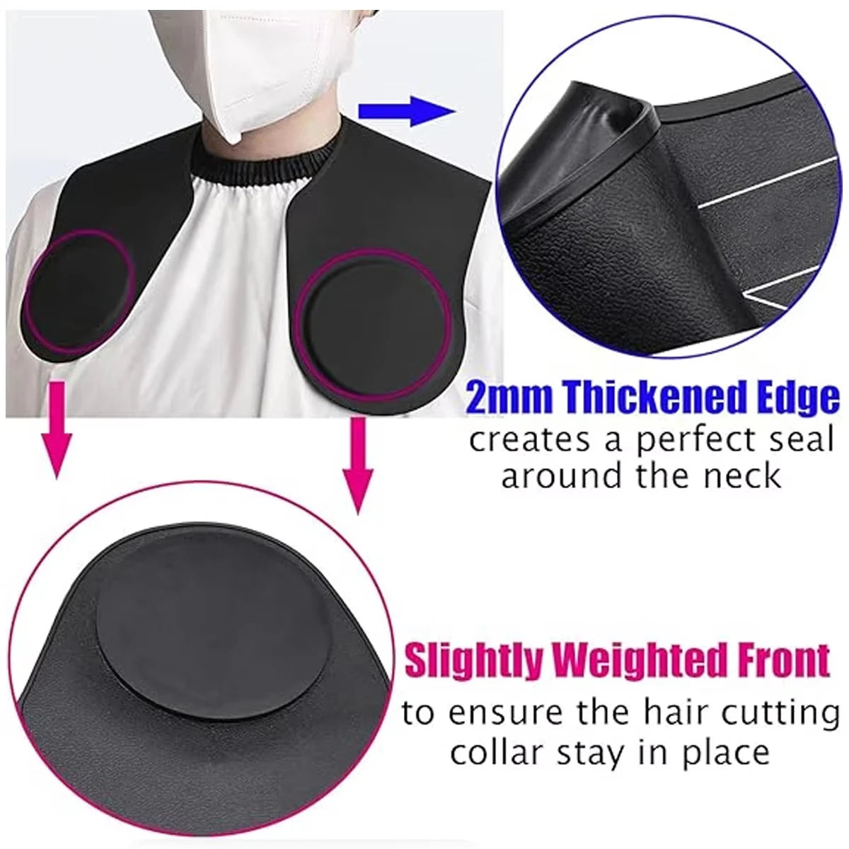 Waterproof Barber Hair Coloring Apron Professional Haircut Cape Hair Dye Shawl Cloth Hairdresser Durable Hairstyling Tools