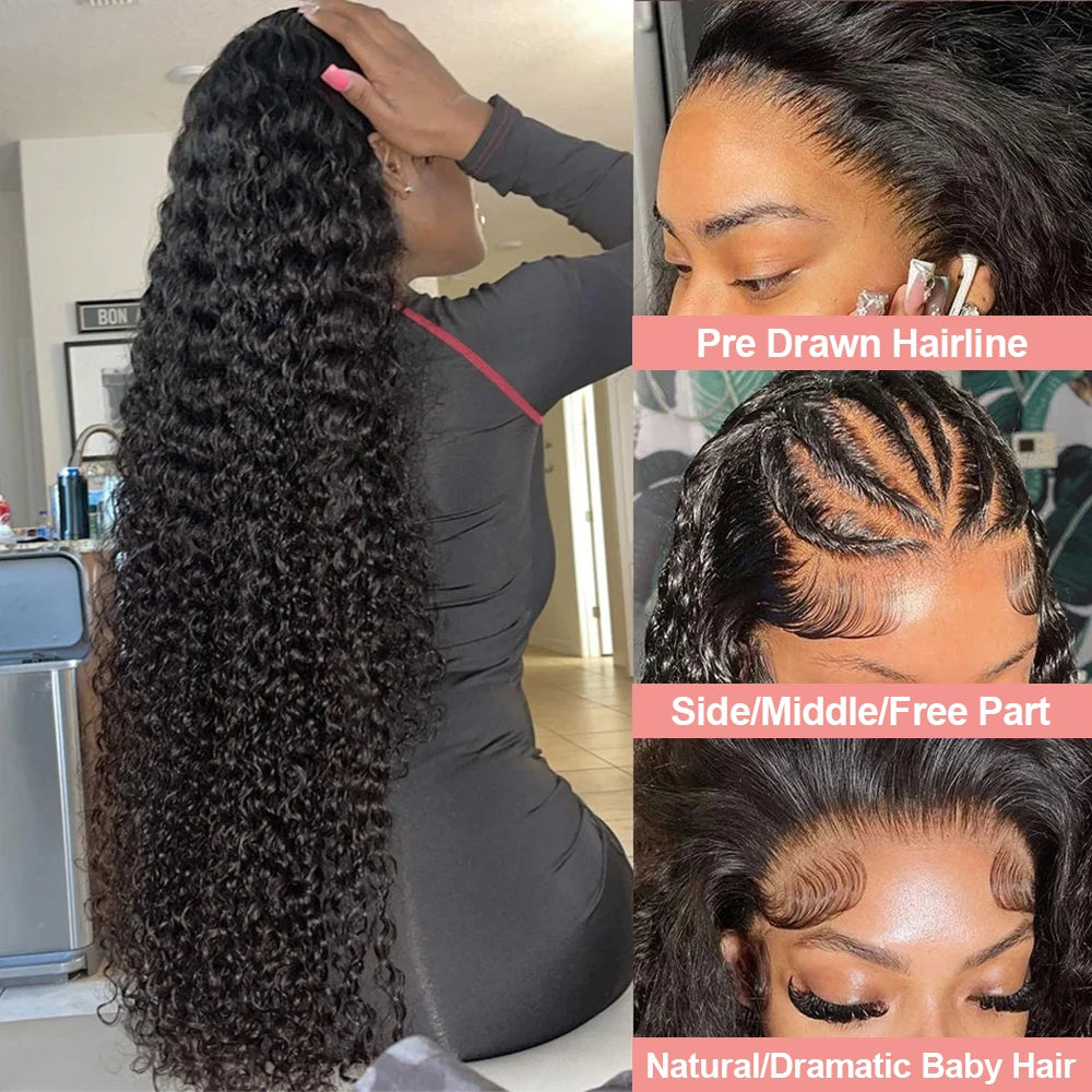 Loose Deep Wave HD Lace Wig — 13×6 / 13×4 / 360, up to 300% Density, 40–46"