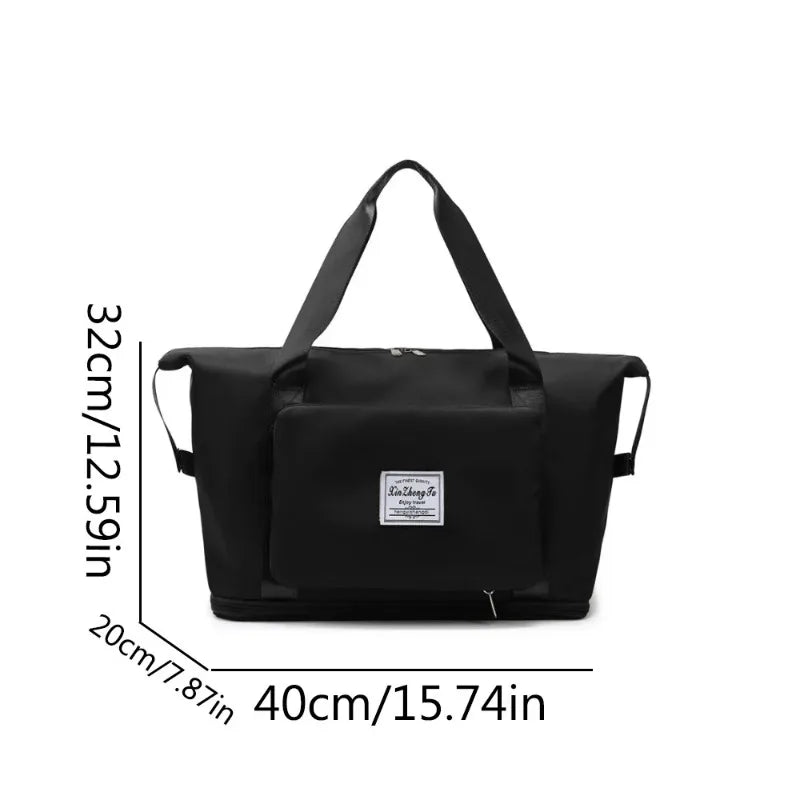 Large Capacity Expanding Double back Travel Bags Luggage Organizer Bag Handbag Waterproof Foldable Travel Clothes Storage Bag