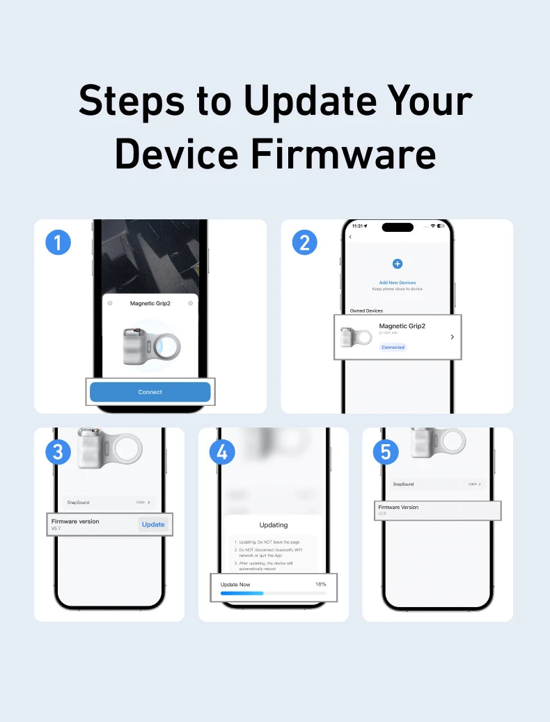 TELESIN Magnetic Phone Camera Shoot Hand Grip Phone Holder Shooting Aid Remote Control Handle for Iphone HUAWEI SAMSUNG Phone