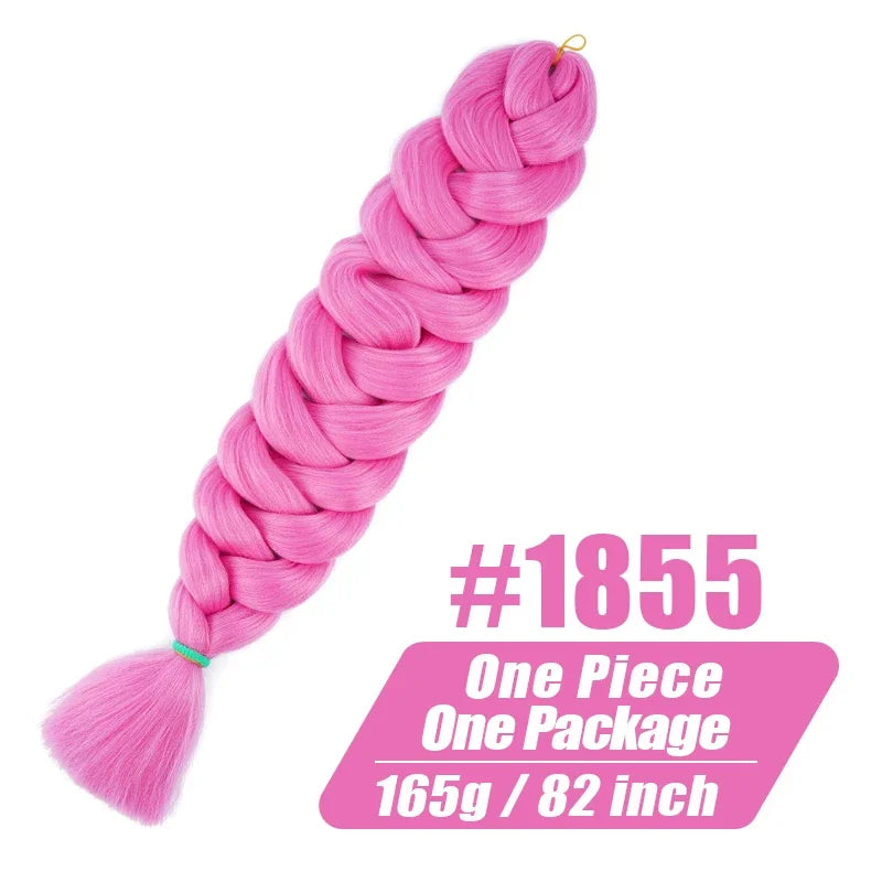 High-end Wigundle Kanekalon Crochet Hair Braiding Hair Extensions For Women Jumbo Braids Pre Stretched Synthetic Hair X pression
