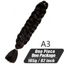 Xpression Synthetic Big Braids Crochet Hair Braids Extensions Yaki Straight Hair Women's Jumbo Braids Hair Daily Wear