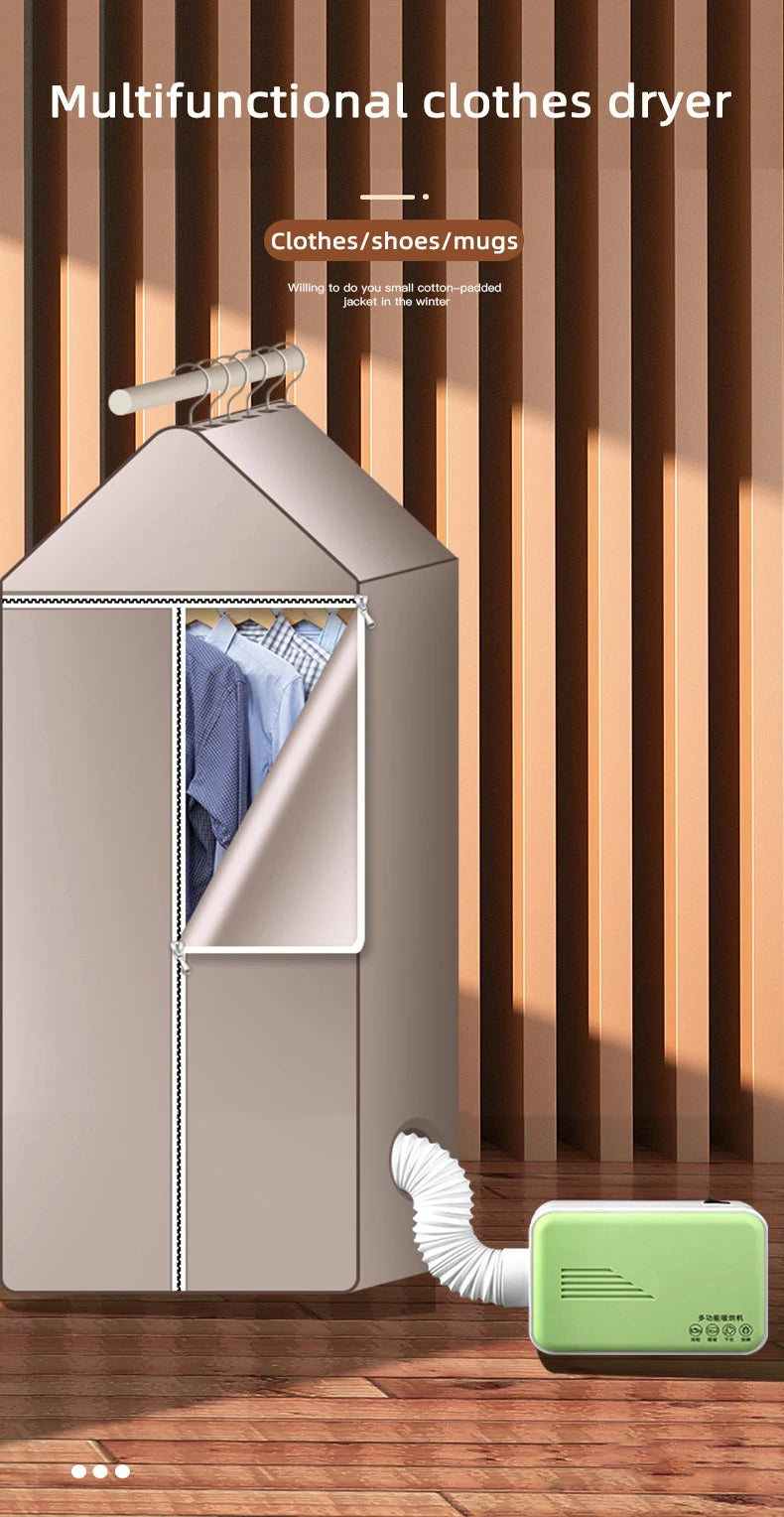 110V/220V Electric Clothes Dryer Laundry Multifunction Quickly Drying Clothes Shoes Warm air Clothes Dryer Heater Drying Machine