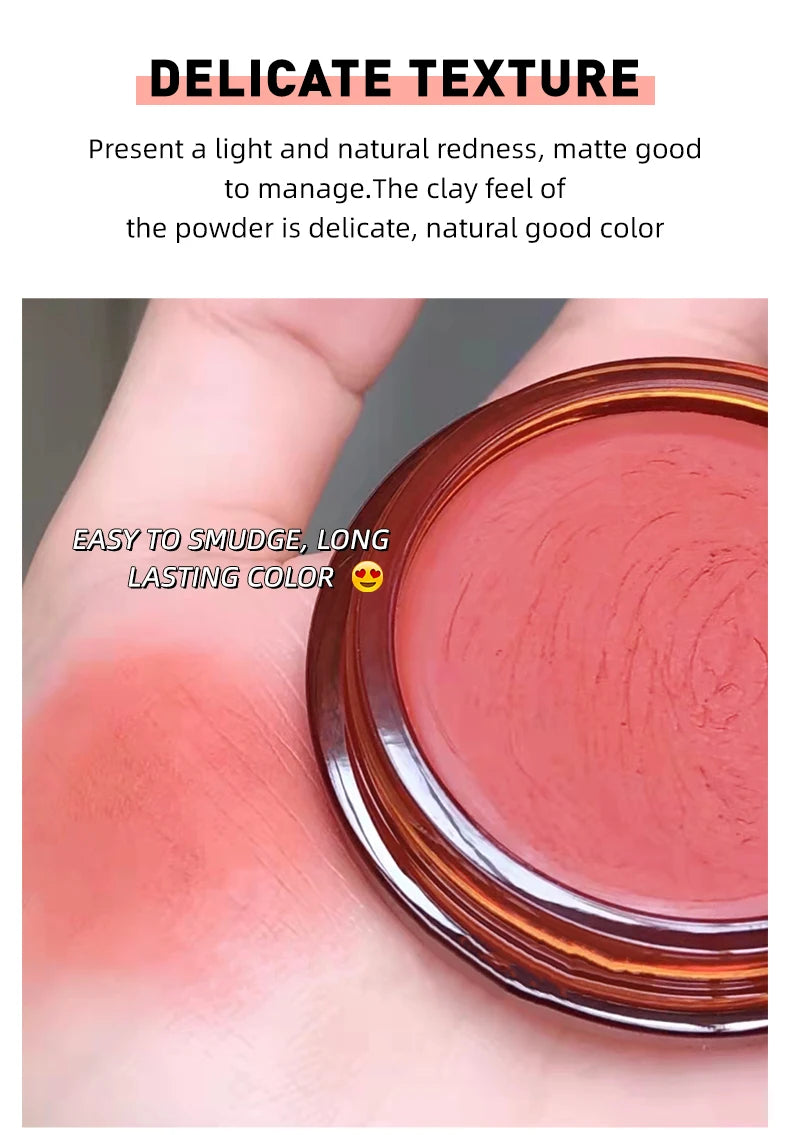 QIBEST Matte Blush Rouge Palette — Long-Lasting Natural Glow