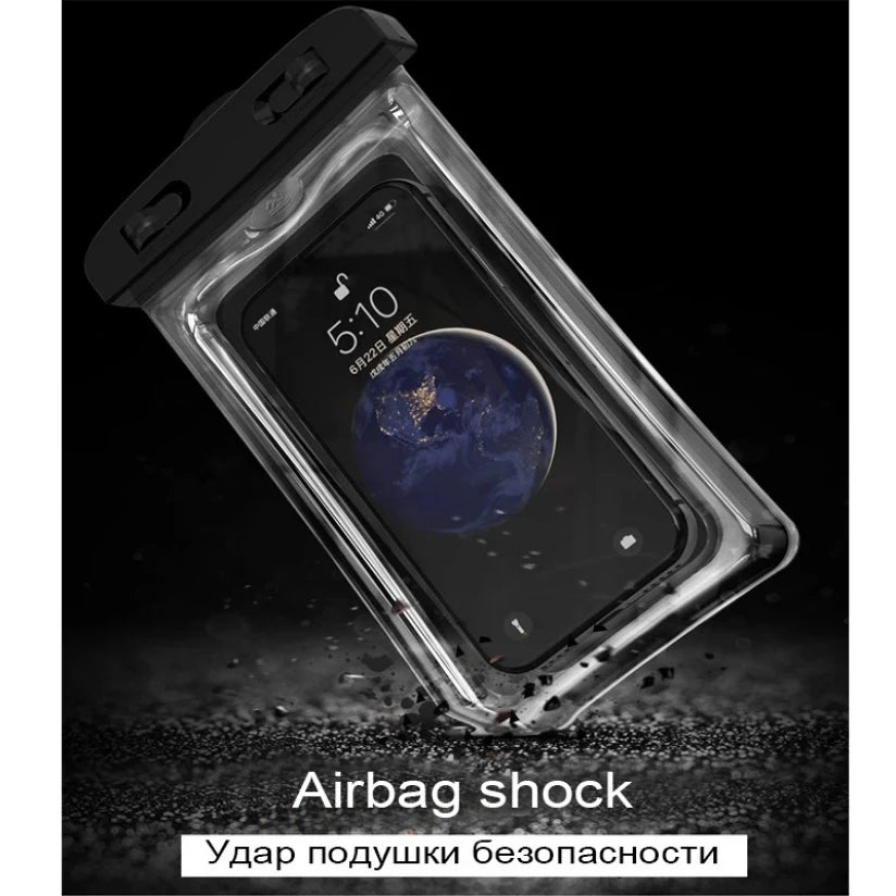 Floating Airbag Waterproof Swim Bag Phone Case For iPhone 13 14 15 16 Pro Max Samsung S23 S25 Xiaomi 15 Huawei P30 20 Lite Cover