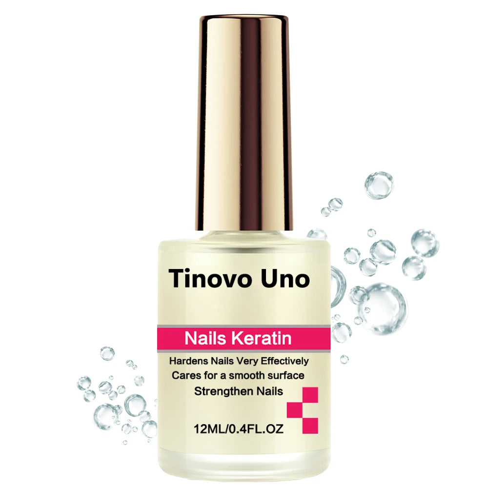 Tinovo Uno Nail Polish Metallic Rose Gold Nail Strengthener Fast Drying Mirror Normal Nails Lacquer Varnish for Manicure Nailart