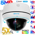 5MP Wifi Dome PTZ Camera 5X Optical Zoom IP Camera Humanoid Tracking Two-way Talk Wireless Home Security Surveillance Cameras
