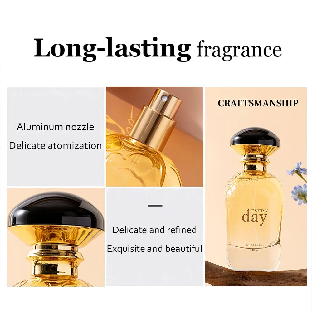 Perfume for Women, 100ML Spray Perfume with Floral, Fruits & Vanilla Scents, Long-Lasting Fragrance, Suitable for Daily Use