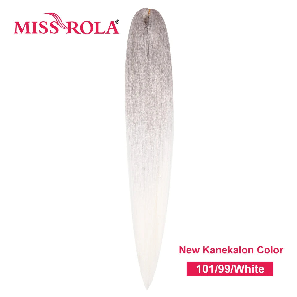 Miss Rola Synthetic 22 Inch 60G Kanekalon Hair Tinsel Wire Jumbo Braid Yaki Straight Hair Extension Twist Braid Bulk Wholesale