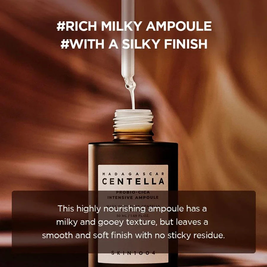 Skin1004 Korean Skincare Centella Duo - Probiotic Ampoule+Essence, Redness Soothing & Barrier Repair