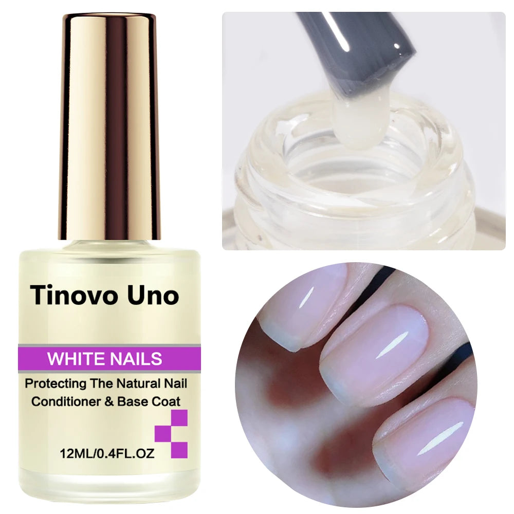 Tinovo Uno Nail Polish Metallic Rose Gold Nail Strengthener Fast Drying Mirror Normal Nails Lacquer Varnish for Manicure Nailart