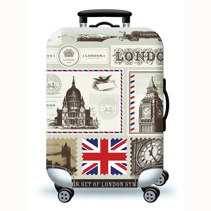 Hot Thick Elastic World Luggage Protective Cover Zipper Suit for 18-32 Inch Bag Suitcase Covers Trolley Cover Travel Accessories