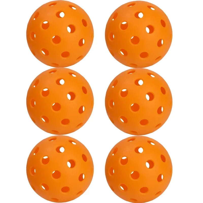 Outdoor Pickleball Balls — 40-Hole Tournament Standard (74 mm, PE Material)