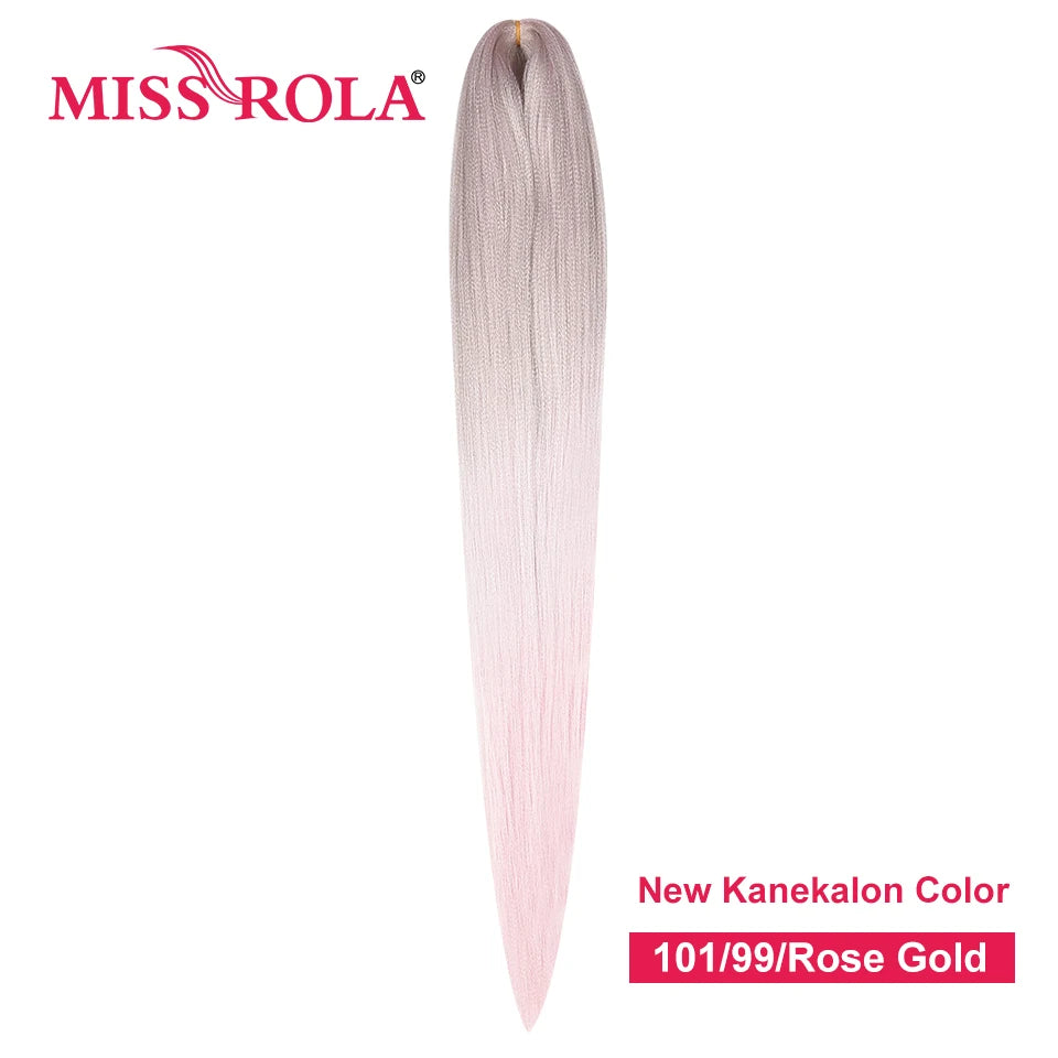 Miss Rola Synthetic 22 Inch 60G Kanekalon Hair Tinsel Wire Jumbo Braid Yaki Straight Hair Extension Twist Braid Bulk Wholesale