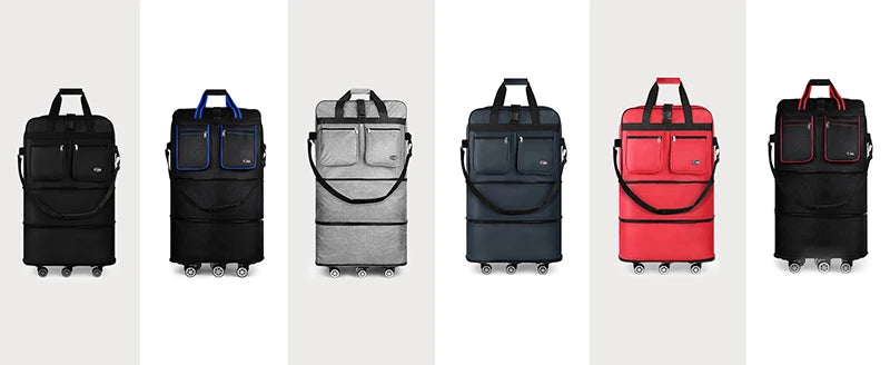 30/36/40 Inch Foldable Expandable Suitcase Bag Water-resistant Large Capacity Rolling Travel Luggage Bag For Moving Storage