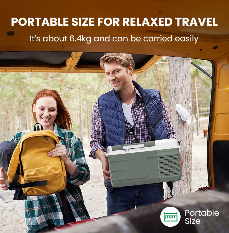 Alpicool NL9 9L Portable Refrigerator 12V/24V Small Car Fridge 100V~240V AC Electric Cooler Plug in Mini Freezer for Camping