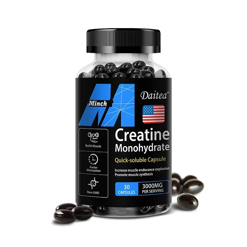 Daitea Creatine Monohydrate 3000 mg — Strength, Muscle & Performance (Keto-Friendly)