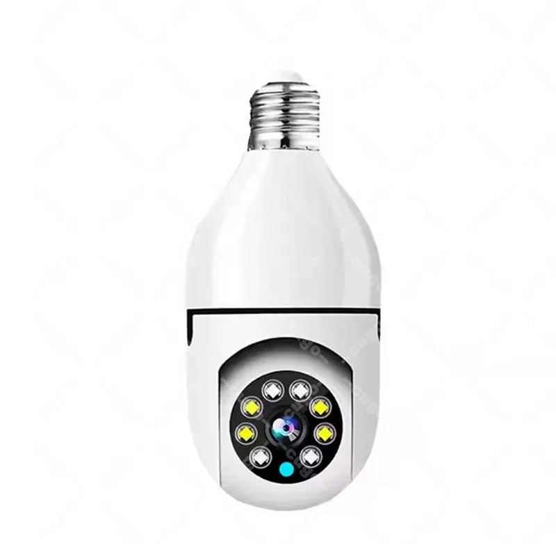 8MP E27 Bulb Surveillance Camera Wifi IP PTZ CCTV Camera 10X Zoom Color Night Vision Human Tracking Security Baby Monitor Cam