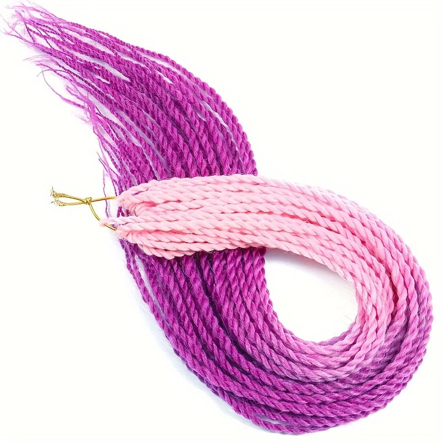 Senegalese Twist Hair Crochet Braided 24inch Synthetic Dreadlocks Crochet Hair Braids 30 Roots/Pack Senegalese Twist Box Braids