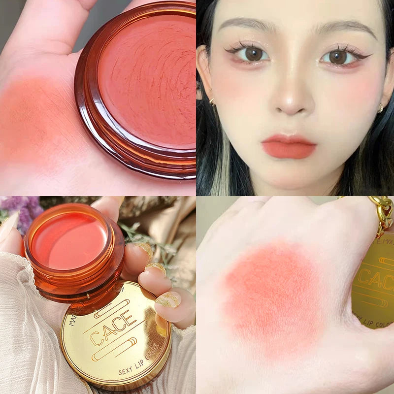 QIBEST Matte Blush Rouge Palette — Long-Lasting Natural Glow