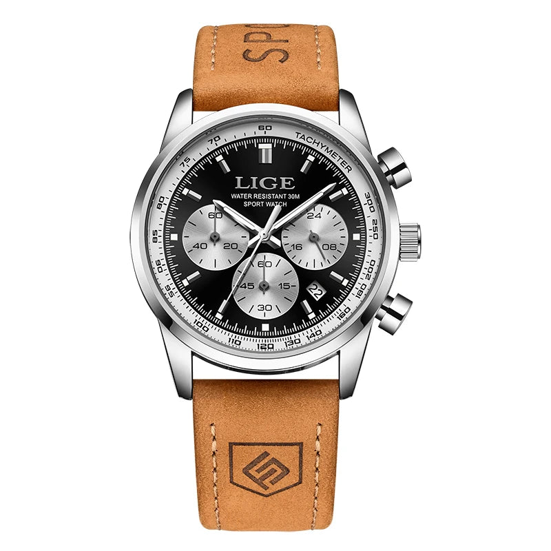 LIGE 2026 elegant fashion women's quartz wrist watch luxury women's watch sports chronograph clock casual gift Relogio Feminino