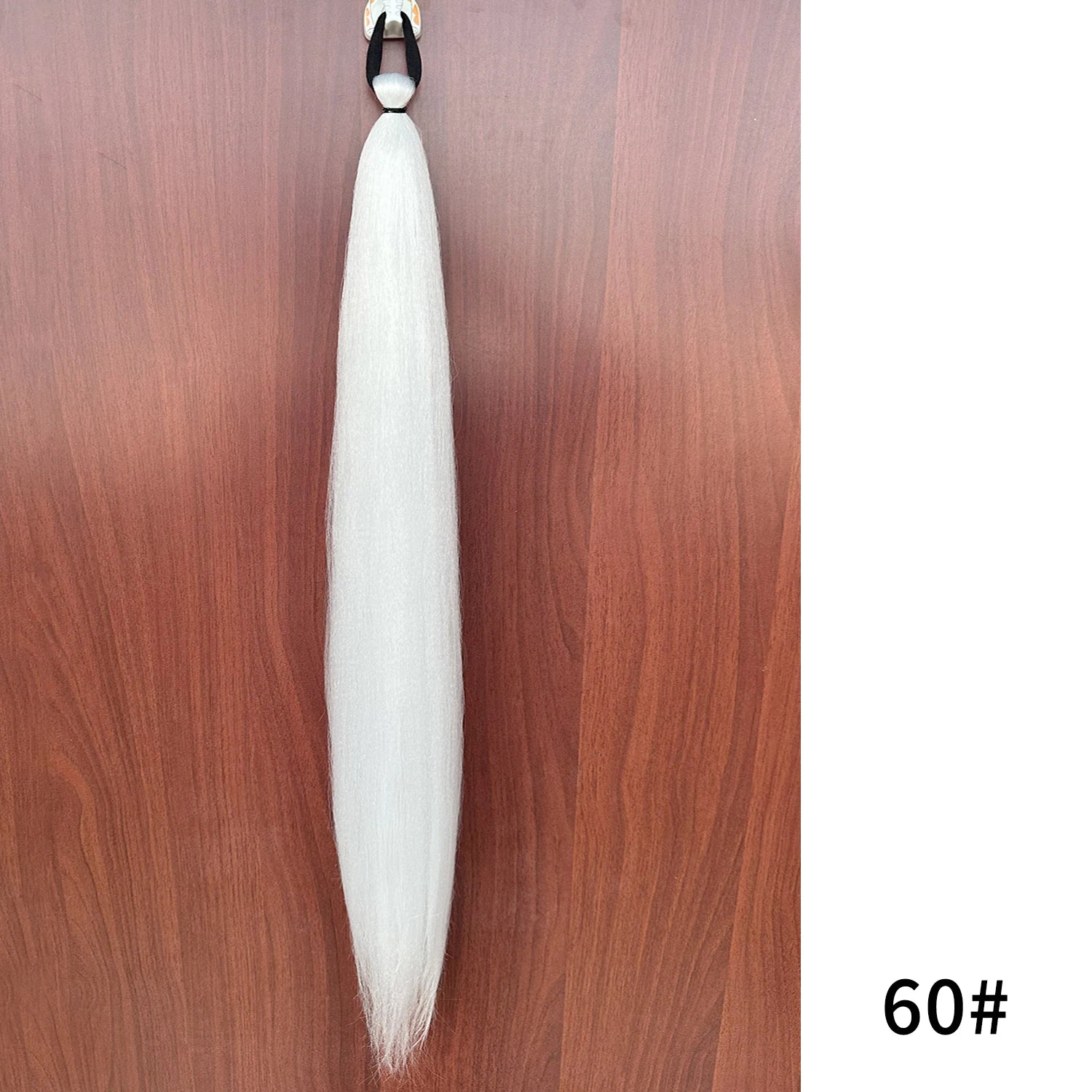 Synthetic Purple Ponytail Extension with Rubber Band Long Straight DIY Braided Pony Tail Hairpiece Women Hair Accessories