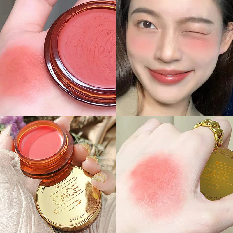 QIBEST Matte Blush Rouge Palette — Long-Lasting Natural Glow