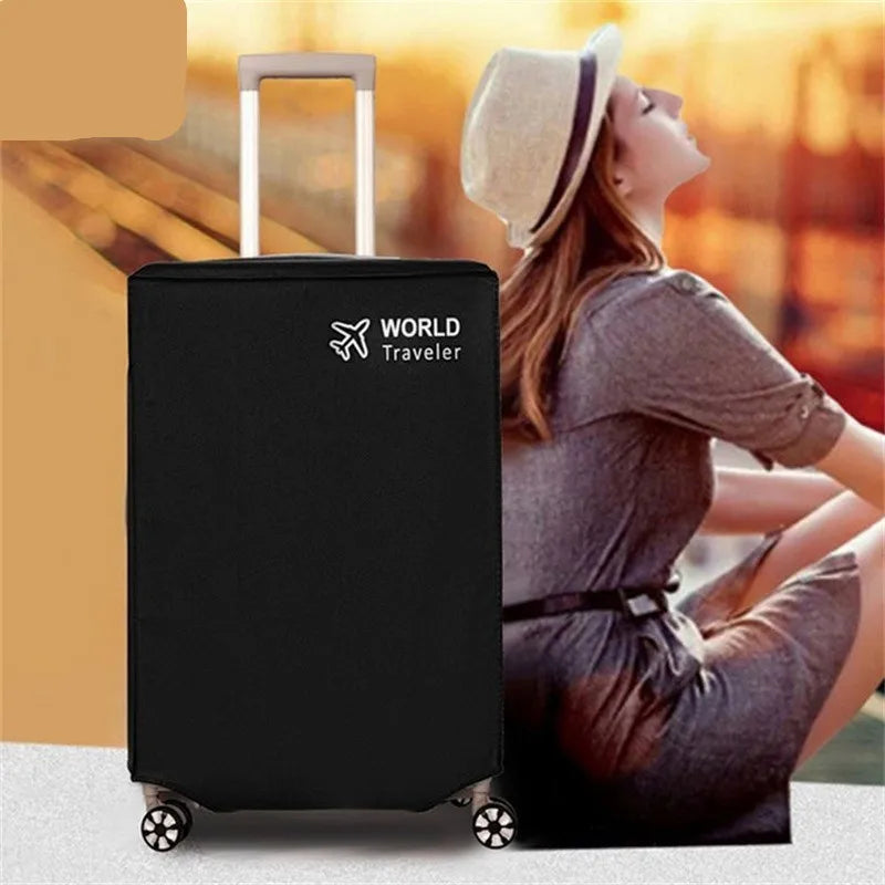 20/24/26/28/30inch Black Anti-scratch Luggage Protector Cover Non-woven Luggage Cover Dustproof Trolley Suitcase Wear-resistant