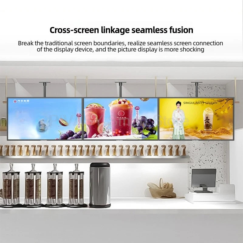 21.5/32 Inch LCD Advertising TV Android Touch All-in-one Machine Intelligwall Mounted Ent Advertising Display Screen for Store