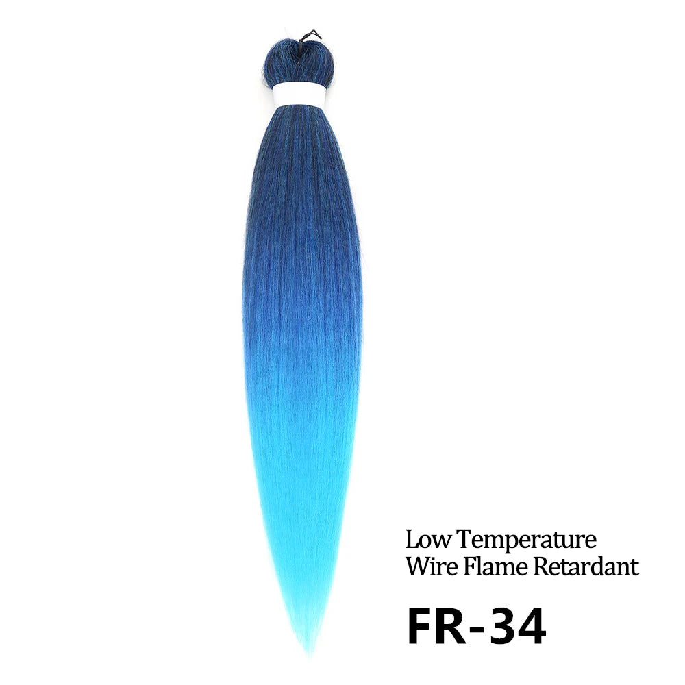 Chorliss Pre-Stretched Jumbo Braids — 24"/26" Synthetic Yaki Ombre (80–90 g, 105 Colors)