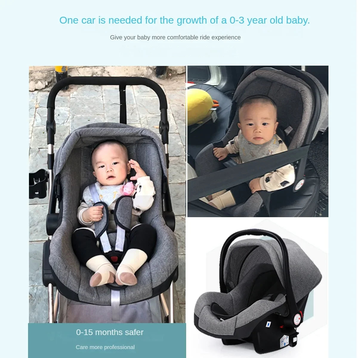 Warm House Portable Baby Stroller | High-Landscape Aluminum Frame Pram