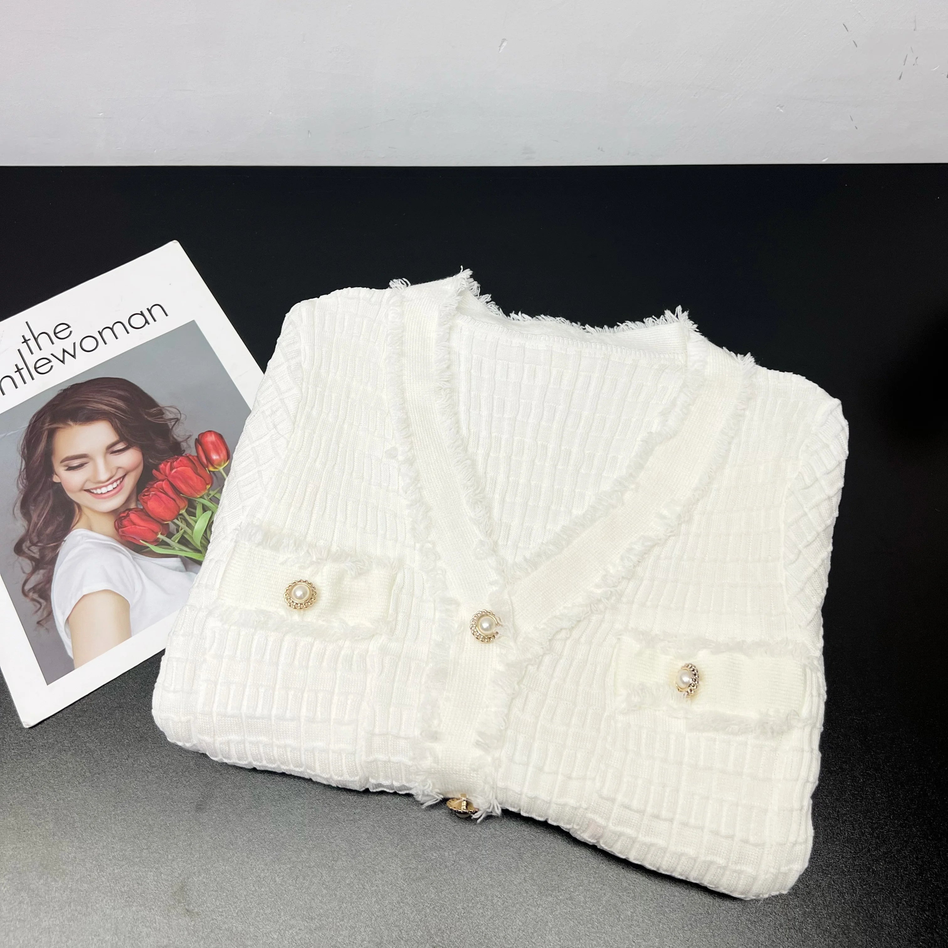 YuooMuoo 2026 New Arrival Women Knitted Long Dress Elegant V-neck Single-breasted Split Sweater Dress Office Lady Vestidos