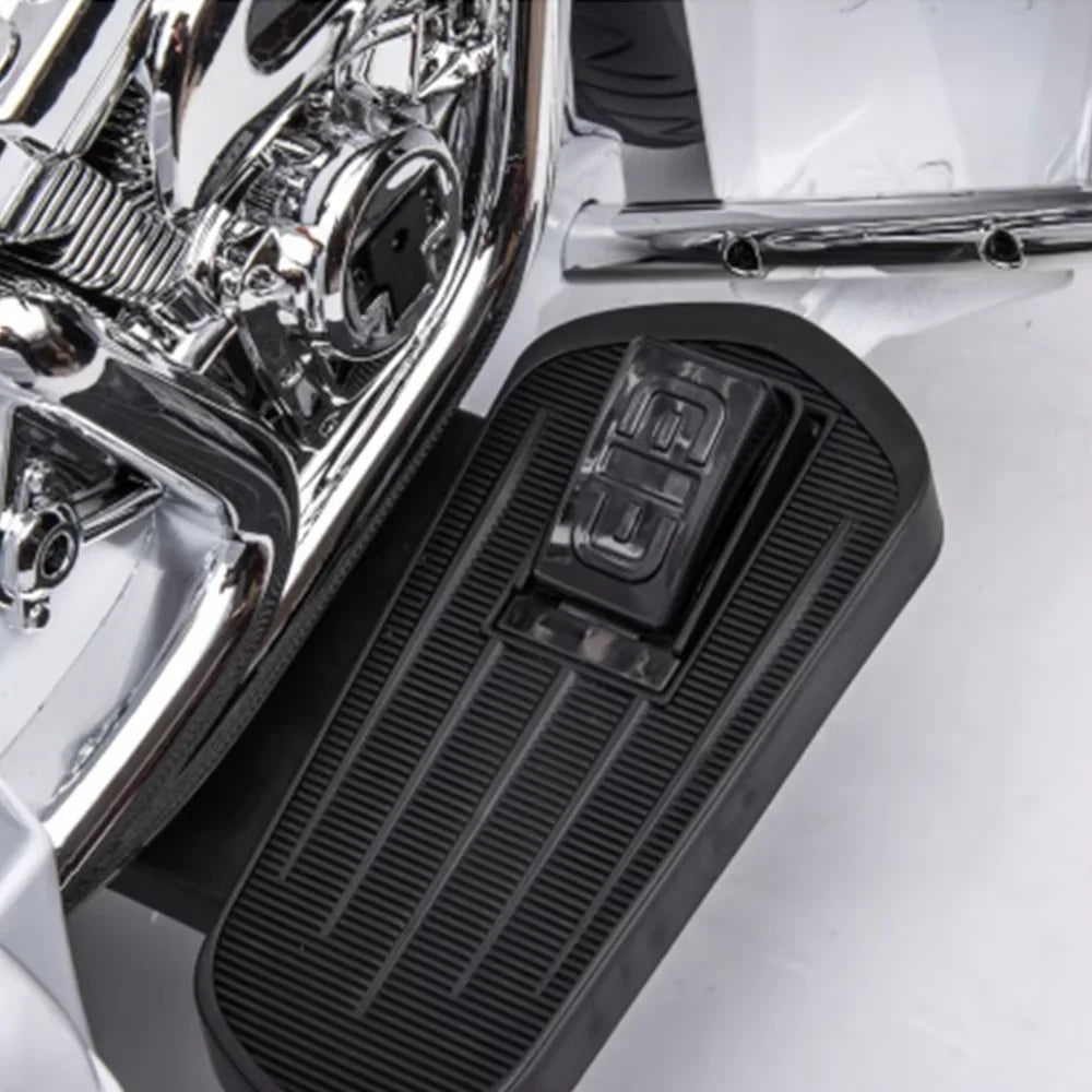 12V Dual-Seat Kids Electric Ride-On Motorcycle | 3-Wheel Motorbike with Key Start, Headlights & Storage Box