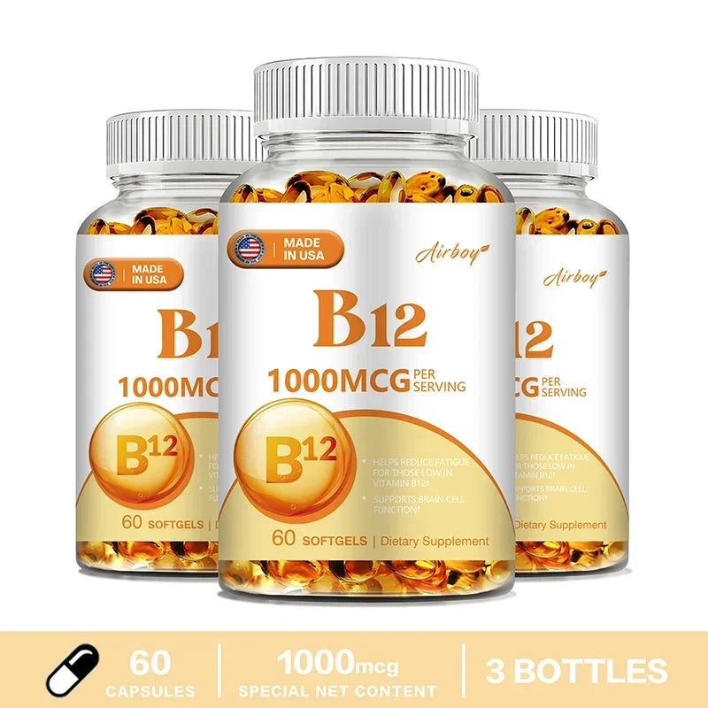 Vitamin B12 Capsules — Energy & Nerve Support