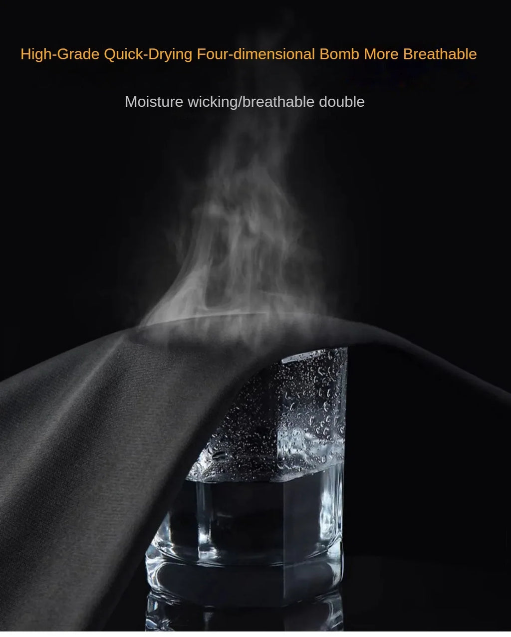 3-7Pcs Men's Ice Fiber Quick-Dry Running Fitness Full Set/Suit Tracksuit For Marathon, Training Cycling，Jogging,Gym， sweatpants