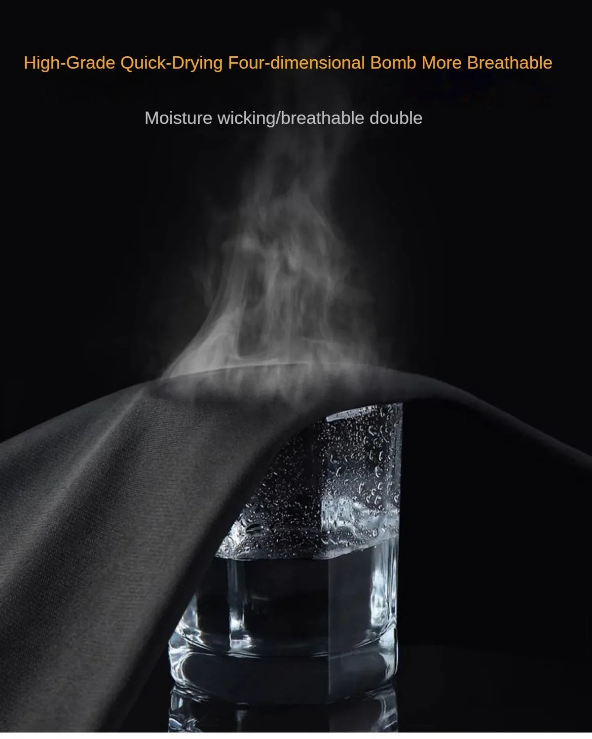 3-7Pcs Men's Ice Fiber Quick-Dry Running Fitness Full Set/Suit Tracksuit For Marathon, Training Cycling，Jogging,Gym， sweatpants