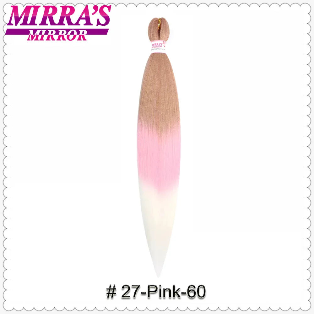 Corlorful Synthetic Jumbo Braids Hair Extensions 28 Inch Braiding Hair Pre Stretched Yellow Blue Green Red Pink Purple Braids