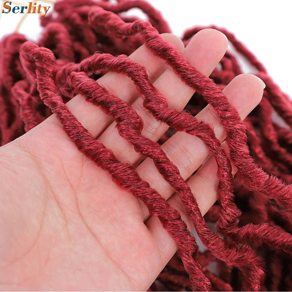 Serlity Faux Locs Extensions — 36"/24"/18" Soft Goddess Dreadlocks Crochet Hair