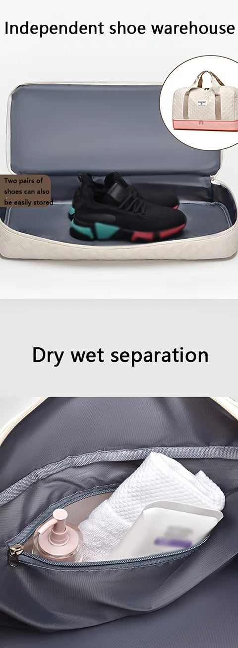 Lightweight Luggage Bag, Large Capacity Travel Duffle Bag Gym Tote Bags, Shoulder Weekender Overnight Bag