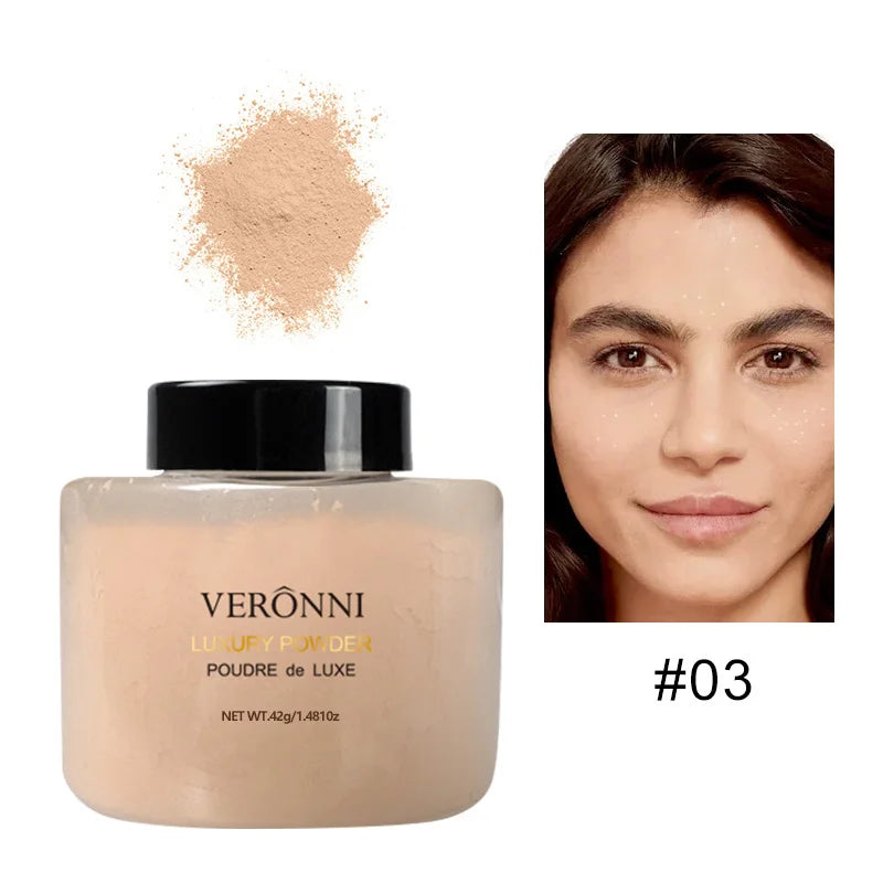 6 Colors Banana Luxury Powder for Women Face Foundation Banana Powder Bottles Loose Powder Authentic Oil-Control Beauty Make Up