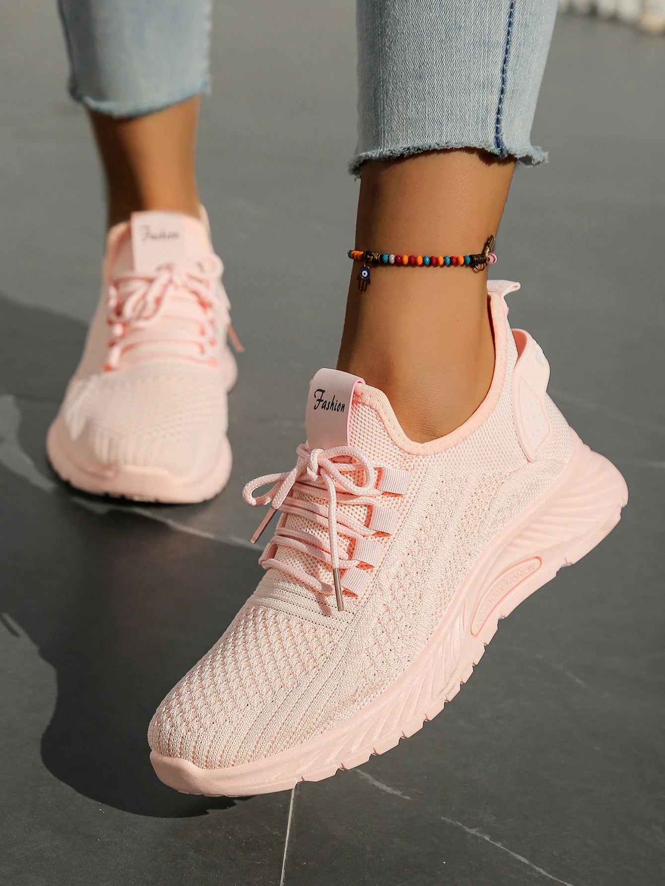 Women’s Casual Fly-Weaving Sneakers (SA1806) — Lightweight, Breathable Lace-Up | Fall 2025 Trend