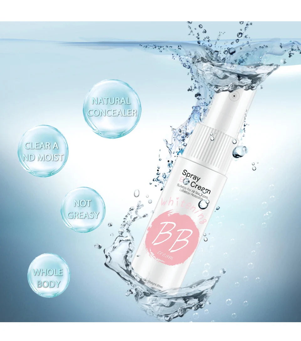 Moisturizing Base Spray BB Cream Waterproof Concealer Brighten Face Beauty Whitening Skin Care High Coverage Makeup Base