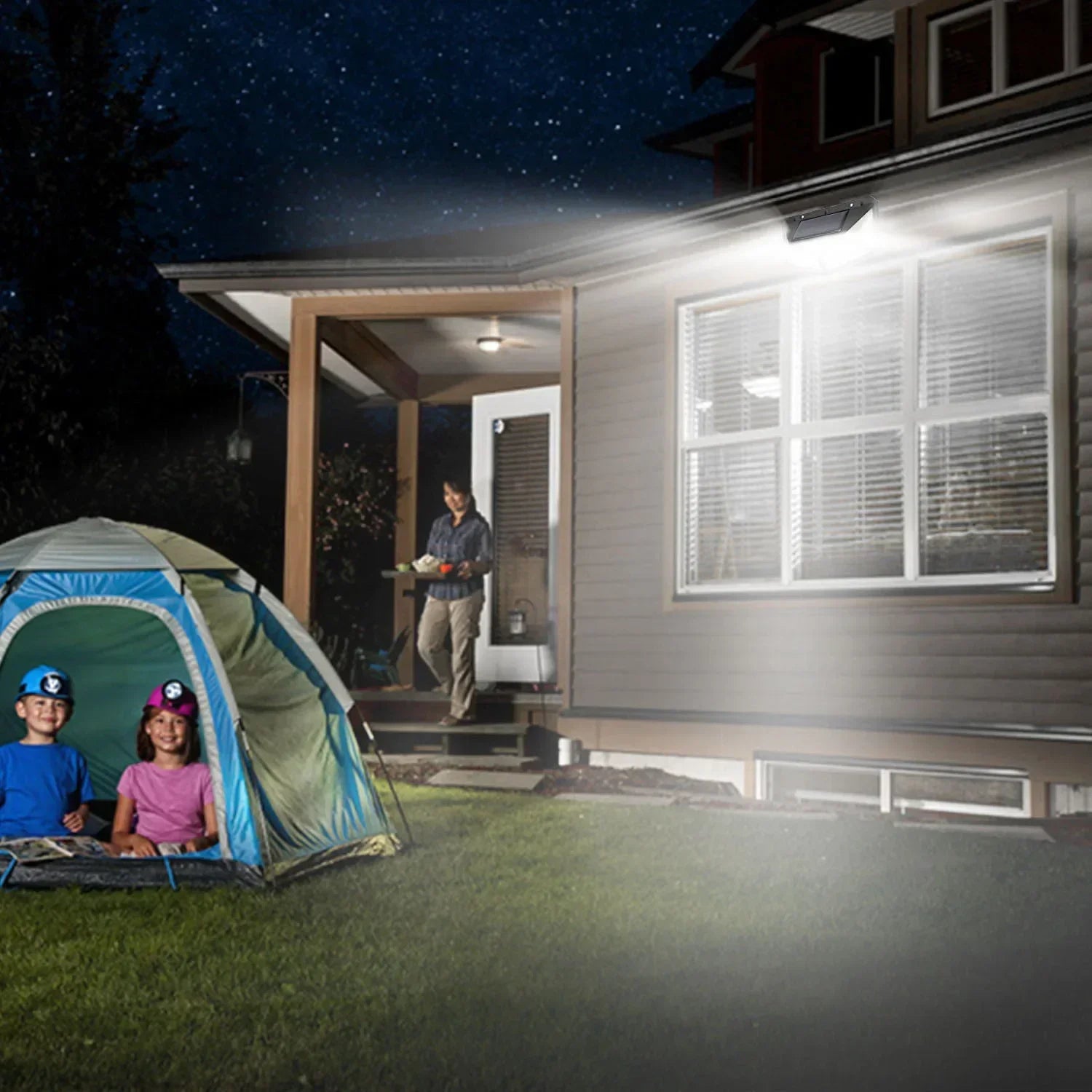 ESMARTER 100-LED Solar Motion Sensor Light (IP65, 270° Wide Beam)