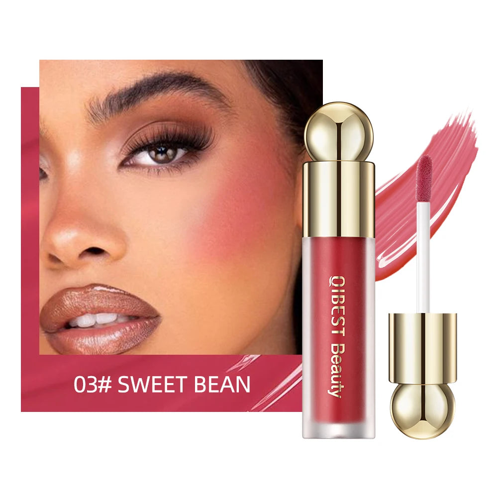 QIBEST Matte Blush Rouge Palette — Long-Lasting Natural Glow