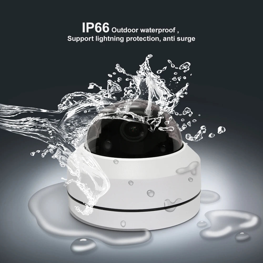 Vandalproof Ultra HD PTZ 4K 8MP 5MP 4MP POE IP Camera 5X Optical Zoom Metal Outdoor Waterproof  Surveillance Camera XMEYE