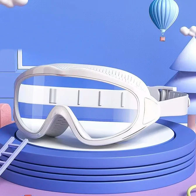 Children’s Silicone Swimming Goggles — Anti-Leak, Soft Frame, Comfort Fit for Girls (Pink)