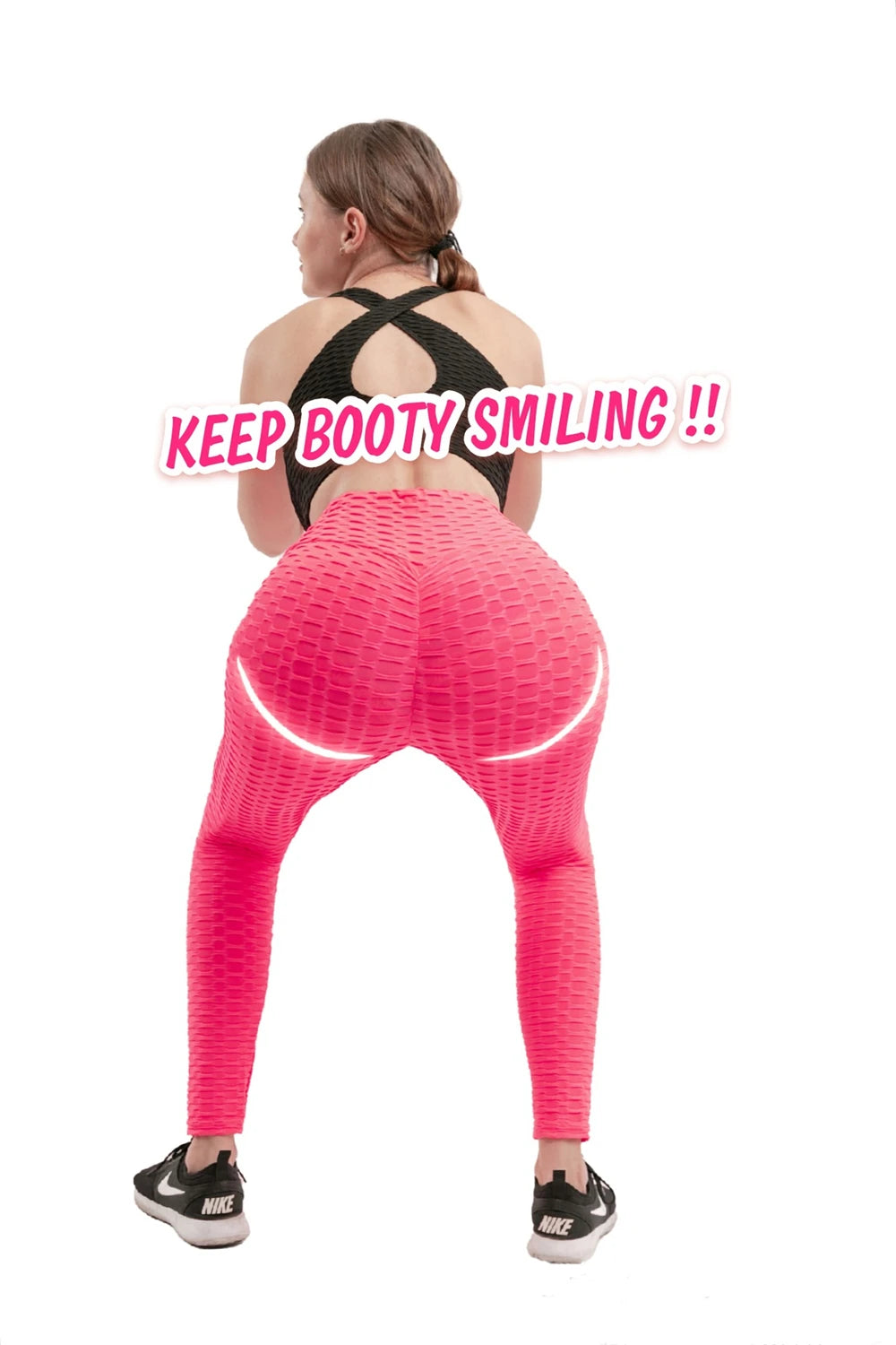 BubbleBump™ Seamless Booty-Lift Leggings — High-Waist Textured Yoga Pants for Women