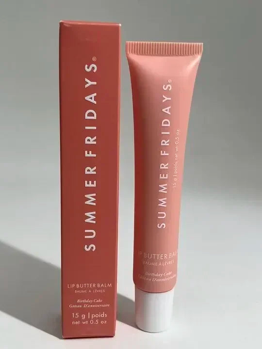 Summer Fridays Lip Balm Gloss — Moisturizing Mirror-Shine Lip Oil (Vanilla • Pink Sugar • Coffee Cake • Clear)